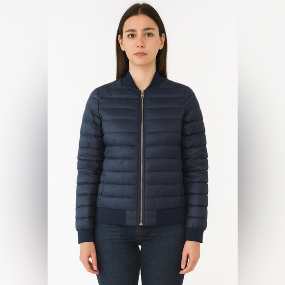 Ralph Lauren Blue Puffer Jacket with Quilted Design - Picture 1 of 7